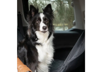 Flamingo Jort Split Dog Car Seat Cover – Black, 156x128cm, Durable Waterproof Protection