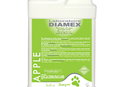 Diamex Apple Dog Shampoo – Concentrated Formula with Apple Extract, 1L, Suitable for All Coat Types