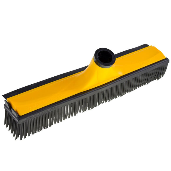 V7 Rubber Grooming Broom – Telescopic Pole, Innovative Red Design, Efficient Hair Removal