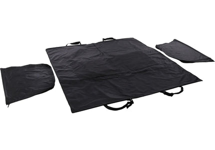 Flamingo Logi Black Car Seat Cover 135x148cm – Durable Waterproof Back Seat Protector