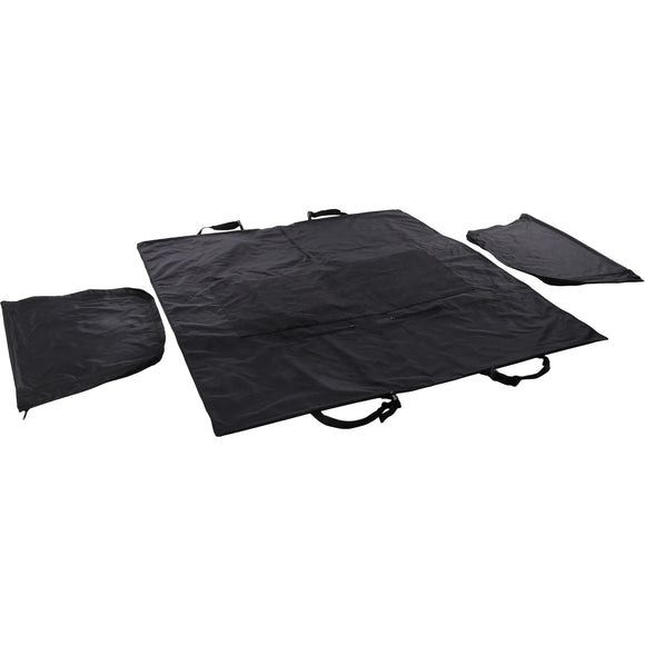 Flamingo Logi Black Car Seat Cover 135x148cm – Durable Waterproof Back Seat Protector