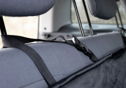 Flamingo Logi Black Car Seat Cover 135x148cm – Durable Waterproof Back Seat Protector