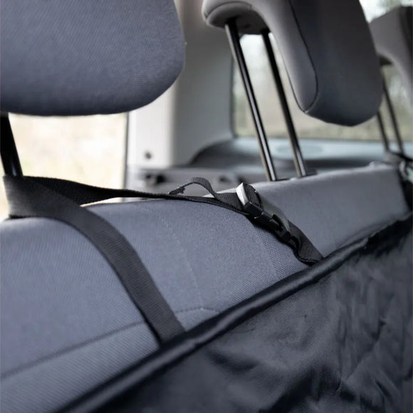 Flamingo Logi Black Car Seat Cover 135x148cm – Durable Waterproof Back Seat Protector