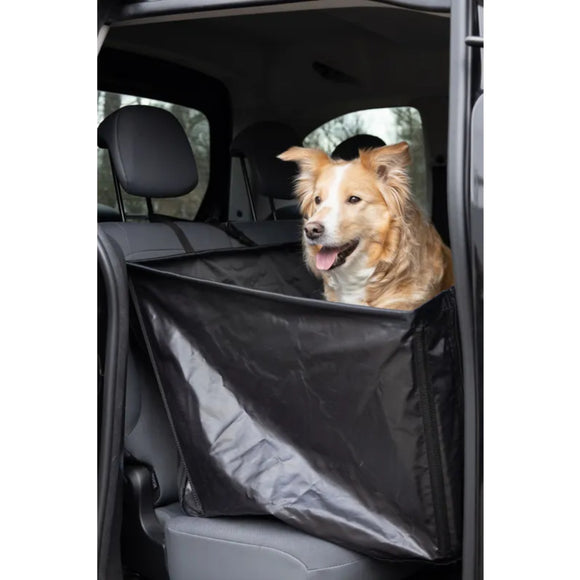 Flamingo Logi Black Car Seat Cover 135x148cm – Durable Waterproof Back Seat Protector