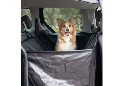 Flamingo Logi Black Car Seat Cover 135x148cm – Durable Waterproof Back Seat Protector