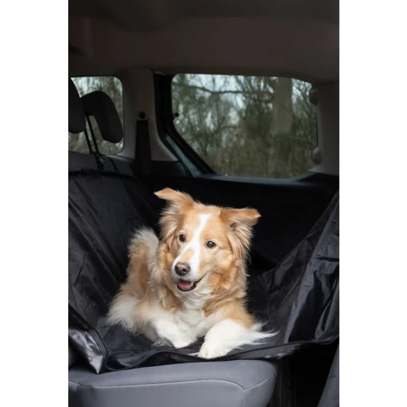 Flamingo Logi Black Car Seat Cover 135x148cm – Durable Waterproof Back Seat Protector