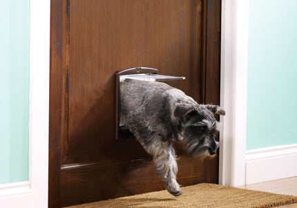 PetSafe Staywell Original 2-Way Pet Door – Classic Brown Small Size, Durable Design