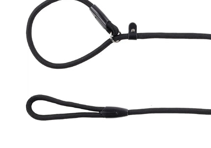 Flamingo Allegro Anti-Pull Leash – Adjustable Choke Clamp, Black Cord with Handle, 165cm S/M