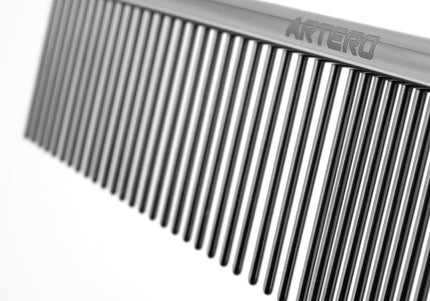 Artero Short Pin Comb 18.5cm – Metal Grooming Comb with Mixed 50/50 Tooth Spacing