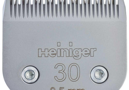 Heiniger Blade No. 30 – Precision Steel Clipper Blade, 0.5mm Cut, Durable Performance