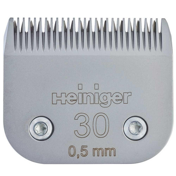 Heiniger Blade No. 30 – Precision Steel Clipper Blade, 0.5mm Cut, Durable Performance