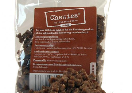 Chewies Tasty Venison Mini Cube Training Treats - 125 g