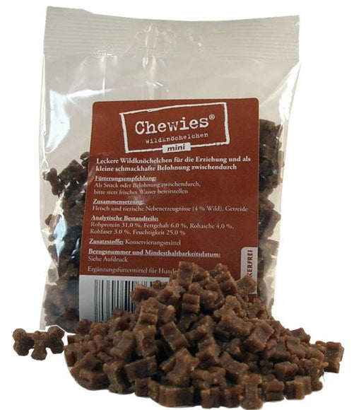 Chewies Tasty Venison Mini Cube Training Treats - 125 g