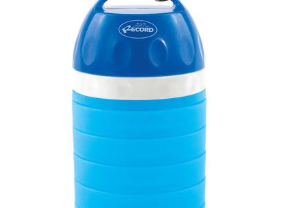 Record Drop Collapsible Water Bottle 600ml – Lightweight Foldable Design, Purple Color