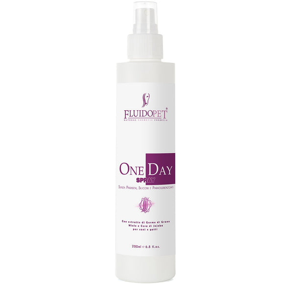 FluidoPet One Day Spray – Nourishing and Moisturizing Coat Care Formula, 200ml