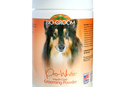 Bio-Groom Pro-White Harsh Powder – Coat Whitening Formula for Hard Fur, 226g