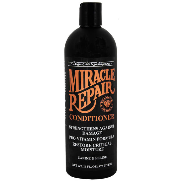 Chris Christensen Miracle Repair Conditioner – Vitamin-Enriched Formula Revitalizes Damaged Fur, 473ml
