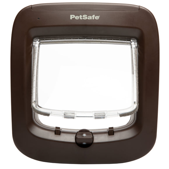 PetSafe Microchip Cat Flap – Automatic and Manual Entry, Secure White Door