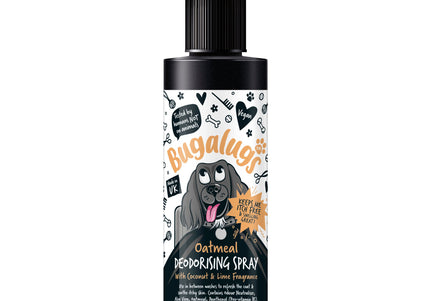 Bugalugs Oatmeal Deodorising Spray – Coat Freshener with Coconut and Lime Scent, 200ml