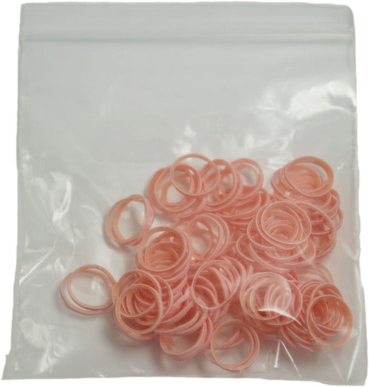 HPP Latex Rubber Bands – Pink 0.9 cm, Durable and Flexible, 100 Pack
