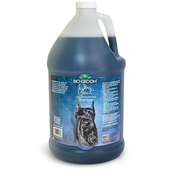 Bio-Groom Ultra Black Shampoo – Color-Enhancing Concentrate, 3.8L, Intensifies Black Coats