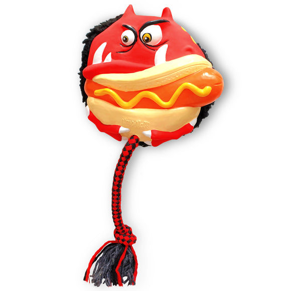 Max&Molly Paco El Diablo Monster Dog Toy – 28cm Multifunctional Squeaker Design