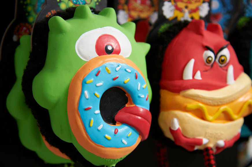 Max&Molly Bob the Blob 30cm Dog Toy – Multifunctional Monster Design with Squeaker