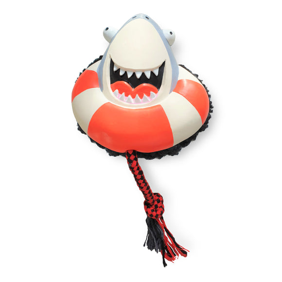 Max&Molly Frenzy The Shark Plush Toy – Multifunctional Squeaker, 33cm Durable Design