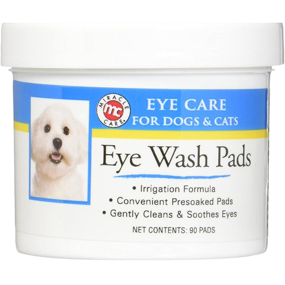 Miracle Care Eye Wash Pads – Soft Cotton Cleansing Discs, Gentle Eye Hygiene, 90 Pack