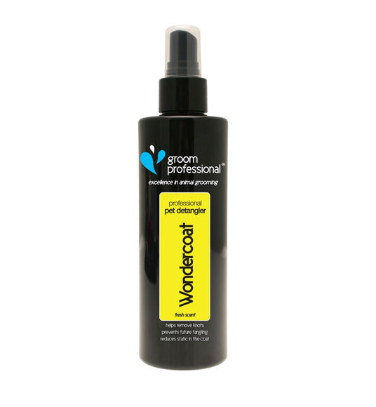 Groom Professional Wondercoat Detangling and Conditioning Spray 200ml – Fast-Acting Coat Softener