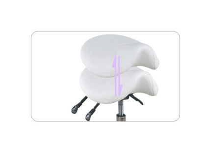 Giovanni Exclusive Grooming Chair – White, Ergonomic Design with Adjustable Height and Comfort Padding