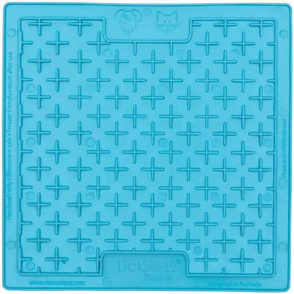 LickiMat Classic Buddy Cat Licking Mat – Soft Textured Silicone, Purple, Calming Enrichment