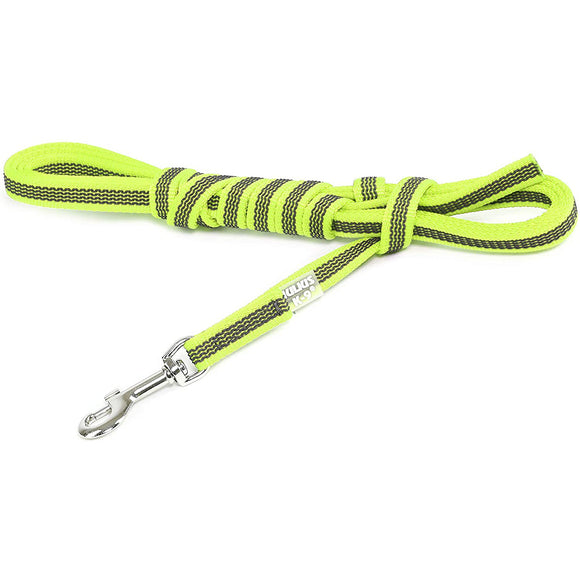 Julius K9 Supergrip Color & Gray Training Leash – Neon Yellow, 300cm, Non-Slip, No Handle