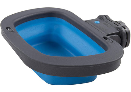 Dexas Collapsible Kennel Bowl Large 590ml – Foldable Silicone Design, Blue, Space-Saving Utility