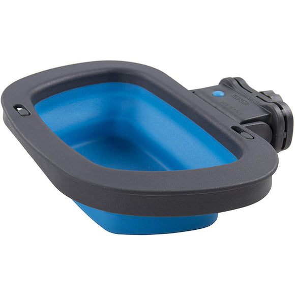 Dexas Collapsible Kennel Bowl Large 590ml – Foldable Silicone Design, Blue, Space-Saving Utility