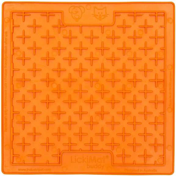 LickiMat Classic Buddy Cat Licking Mat – Soft Textured Silicone, Purple, Calming Enrichment