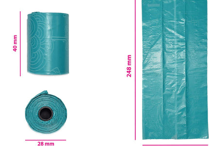 KONG Mini HandiPOD Pick Up Bag Refills – Degradable Small Waste Bags, 4 Packs of 10