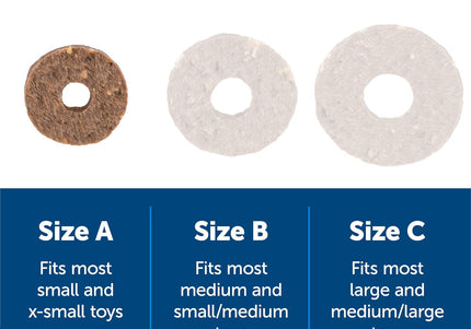 PetSafe Natural Rawhide Rings – Meaty Chew Treats, 16 Pack, Large Size