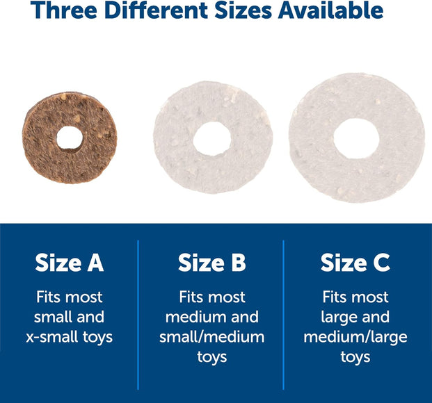 PetSafe Natural Rawhide Rings – Meaty Chew Treats, 16 Pack, Large Size