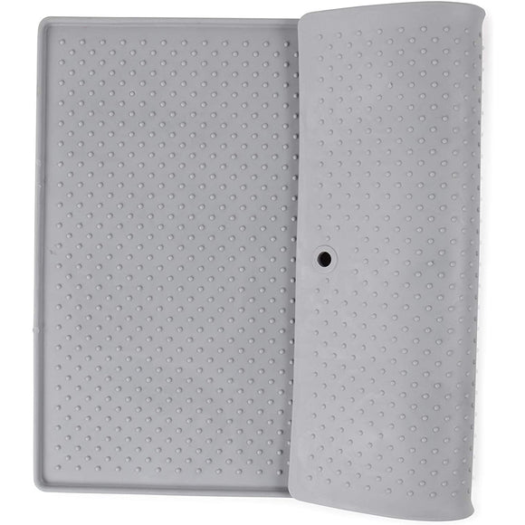 Dexas Grippmat L Silicone Feeding Mat – Large Non-Slip Surface, 60x43cm, Graphite
