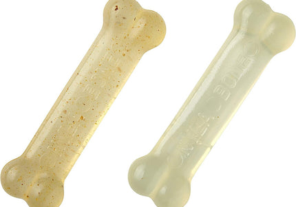 Nylabone Moderate Chew Bone Twin Pack XS – Chicken Scented, Durable Chews for Small Breeds