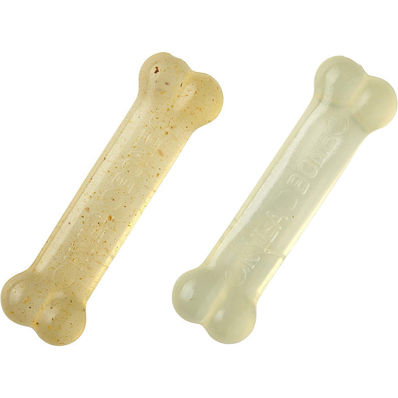 Nylabone Moderate Chew Bone Twin Pack XS – Chicken Scented, Durable Chews for Small Breeds