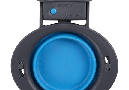 Dexas Collapsible Kennel Bowl Small 240ml – Durable Silicone, Space-Saving Design, Blue