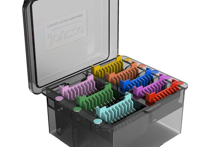 Joyzze 8 Piece Attachment Comb Set – Adjustable C-Blade Guides for Precise Clipping