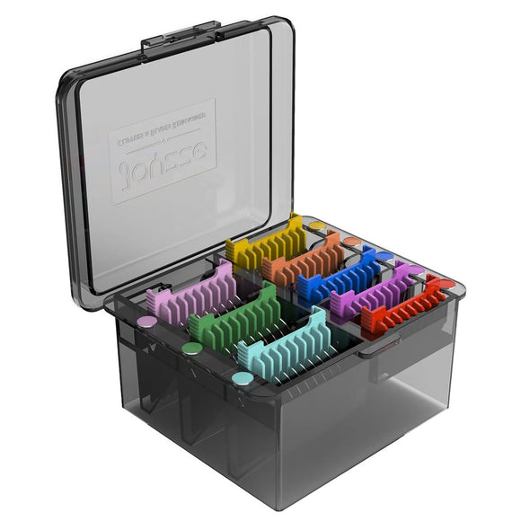 Joyzze 8 Piece Attachment Comb Set – Adjustable C-Blade Guides for Precise Clipping