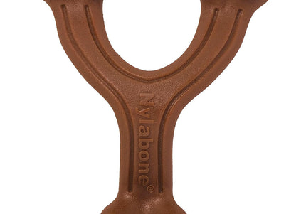 Nylabone Extreme Wishbone Bison Chew – Durable Large Dog Toy with Realistic Bison Flavor