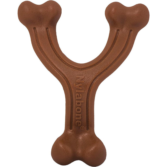 Nylabone Extreme Wishbone Bison Chew – Durable Large Dog Toy with Realistic Bison Flavor