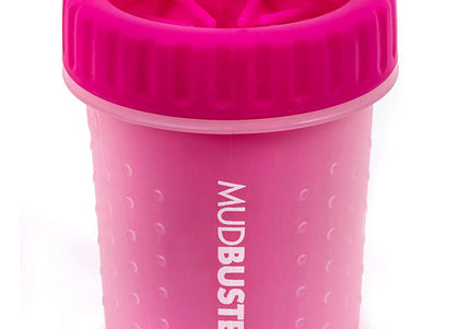 Dexas Mudbuster Paw Cleaner Small – Silicone Cleaning Cup, Compact Size, Fuchsia Color