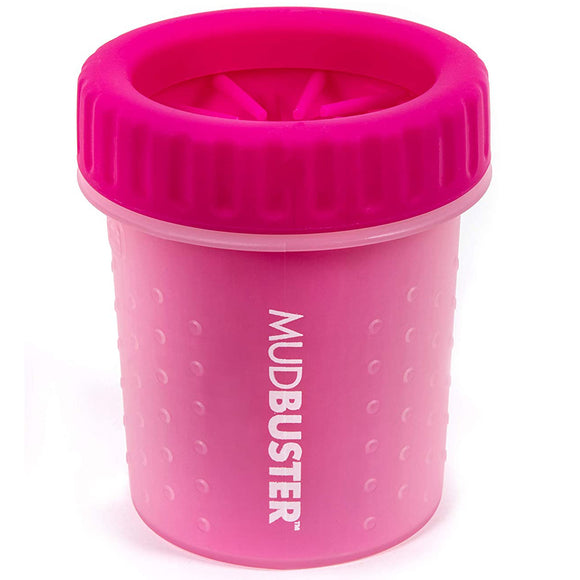Dexas Mudbuster Paw Cleaner Small – Silicone Cleaning Cup, Compact Size, Fuchsia Color