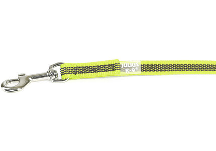 Julius K9 Color & Gray Supergrip Leash – Anti-Slip Neon Yellow, 120cm x 14mm, Ergonomic Handle